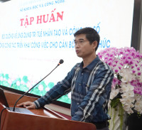 Đào tạo, bồi dưỡng về ứng dụng trí tuệ nhân tạo (AI) và công cụ số trong công tác triển khai công việc cho cán bộ, công chức, viên chức các sở, ban, nganh cấp tỉnh năm 2025