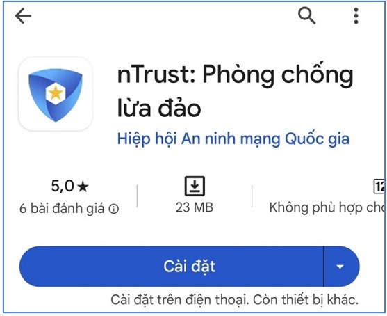 nTrust trên Google Play